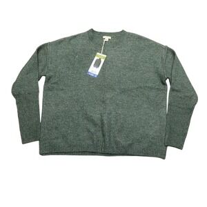 Legendary Outfitters Sweater Womens Large Green Soft Cozy Crewneck Pullover Knit